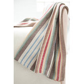 Woven Ranch Stripe Cotton Throw