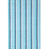 Woven Bluemarine Ticking Rug