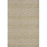 Woven Diamond Khaki/White Rug