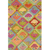 Hooked Field of Flowers Rug