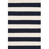 Catamaran Navy/Ivory Striped Rug
