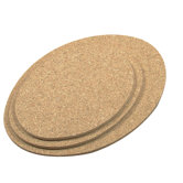 3-Piece Oval Cork Trivet Set