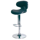 Hazelwood Home 20" Adjustable Faux Leather Bar Stool
