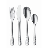 Kids World 4 Piece Children's Flatware Set with Duck Design