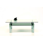 Caleb chrome coffee table