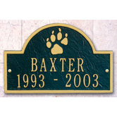 Pet Paw Mini Arch Two Line Wall  Marker