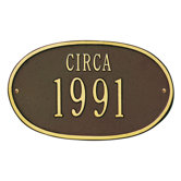 Date "Circa" Standard Wall Plaque