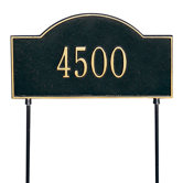 Two-sided Arch Marker Standard Lawn Address Plaque
