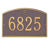 Cape Charles Standard Wall Address Plaque