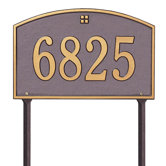 Cape Charles Standard Lawn Address Plaque