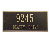 Hartford Standard Wall Address Plaque