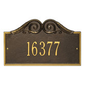 Versailles Standard Wall Address Plaque