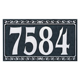 Dresden Four Number Wall Plaque