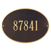 Hawthorne Standard Wall Address Plaque