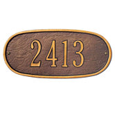 Oval Standard Wall Address Plaque