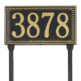 Egg and Dart Standard Lawn Address Plaque