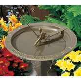 Fisherboy Birdbath Sundial