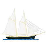 Schooner Mailbox Ornament