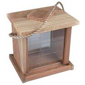 2 Lb Capacity Redwood Hanging Feeder