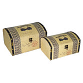 Brassiere Print Box with Rounded Top (Set of 2)
