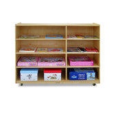 4-Shelf / 4-Cubby Unit with Casters