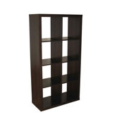 4x2 Regal "Cubo" in Walnuss