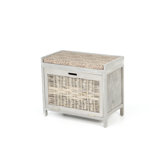 Paoli Rattan Shoe Storage Bench