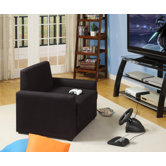 Single Sleeper Chair in Rich Black