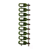 Platinum Magnum Series 9 Bottle Wall Mounted Wine Rack