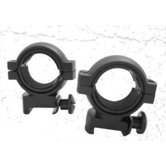 1.18" Flat-Stud Weaver Ring with 1" Inserts in Black
