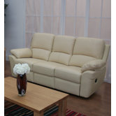 Monzano Three Fixed Seat Sofa in Ivory