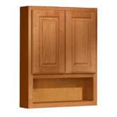 Salerno Series 24" x 30" Maple Over the Toilet Cabinet in Cider Finish