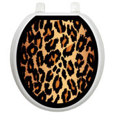 Classic Toilet Seat Applique with Leopard Design