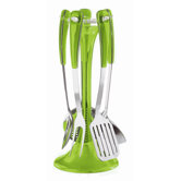 Latina Five Piece Kitchen Utensil Set in Green