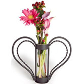 Iron Cylinder Sweetheart Flower Vase