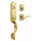 Avendale Single Cylinder Handle Set in Polished Brass
