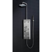 Stainless Steel 72" Thermostatic Shower Panel