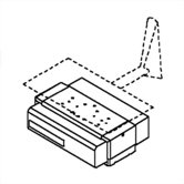 Ultra-Slim DVD Bracket for Designer Mounts