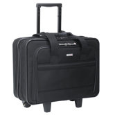 Ballistic Poly Rolling Laptop Portfolio in Black