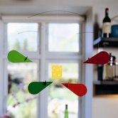 Mouse Mobile in Green / Orange