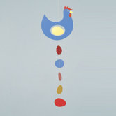 Prize Hen Mobile in Blue