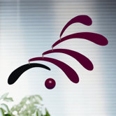 Abstract Large Flowing Rhythm Mobile