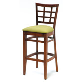 Melissa Window Back Wood Barstool (24" - 31.5" Seats)