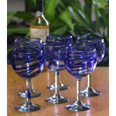 Blue Ribbon Wine Glasses (Set of 6)