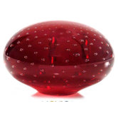 Vermilion Horizon Murano Hand Blown Paperweight
