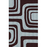 Pop Maze Chocolate Blue Rug