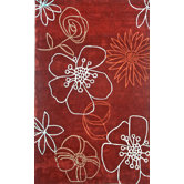 Pop Daisy Red Rug