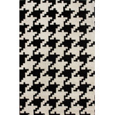 Magnifique Houndstooth Black/White Rug