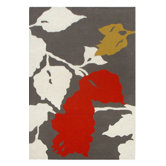 Bella Leaves Red Rug