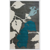 Bella Leaves Blue Rug